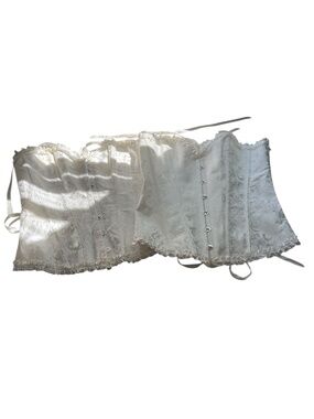 Pair of White Corsets Size XL